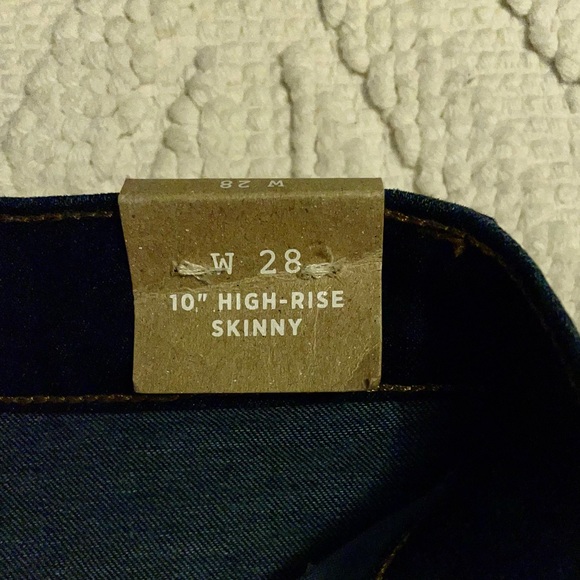 Madewell 10” High Rise Skinny Jeans - 28 NWT - Picture 7 of 8